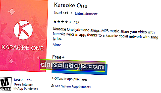 Karaoke One Microsoft Store 최소