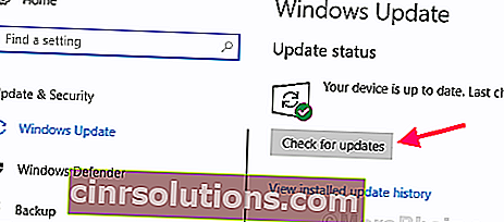 Windows 10 계산기가 작동하지 않는 업데이트 확인