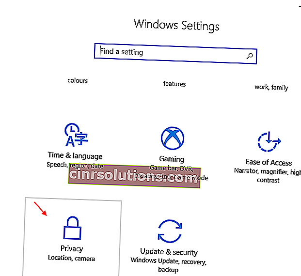 Windows 10 개인 정보