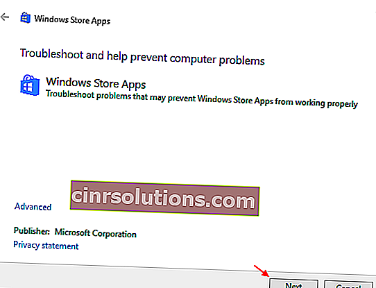 Windowsストアアプリのトラブルシューティング1