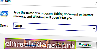 Temp Dosyalarını Sil Windows 10 1