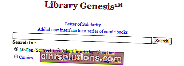 Library Genesis Ücretsiz E-Kitaplar