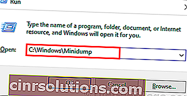تشغيل Minidump