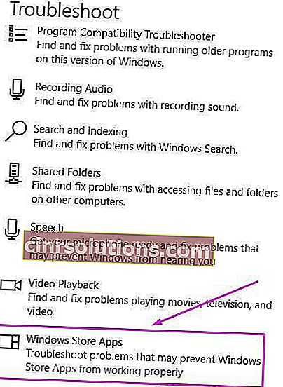Windows Store 앱 문제 해결