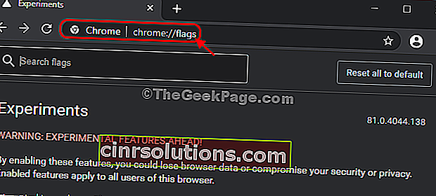 Chromeフラグ