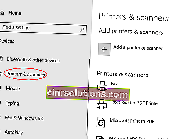 Pengaturan Pemindai Printer Windows 10