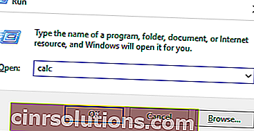 계산기 실행 Windows 10 명령