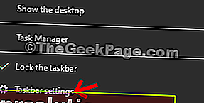 คลิกขวาที่ Taskbar Taskbar Settings