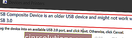 อุปกรณ์คอมโพสิต USB เป็นอุปกรณ์ USB รุ่นเก่า