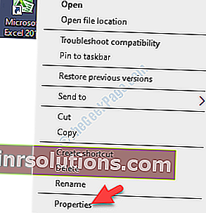 Desktop Ms Excel Right Click Properties