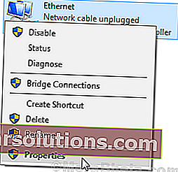 Properties Ethernet